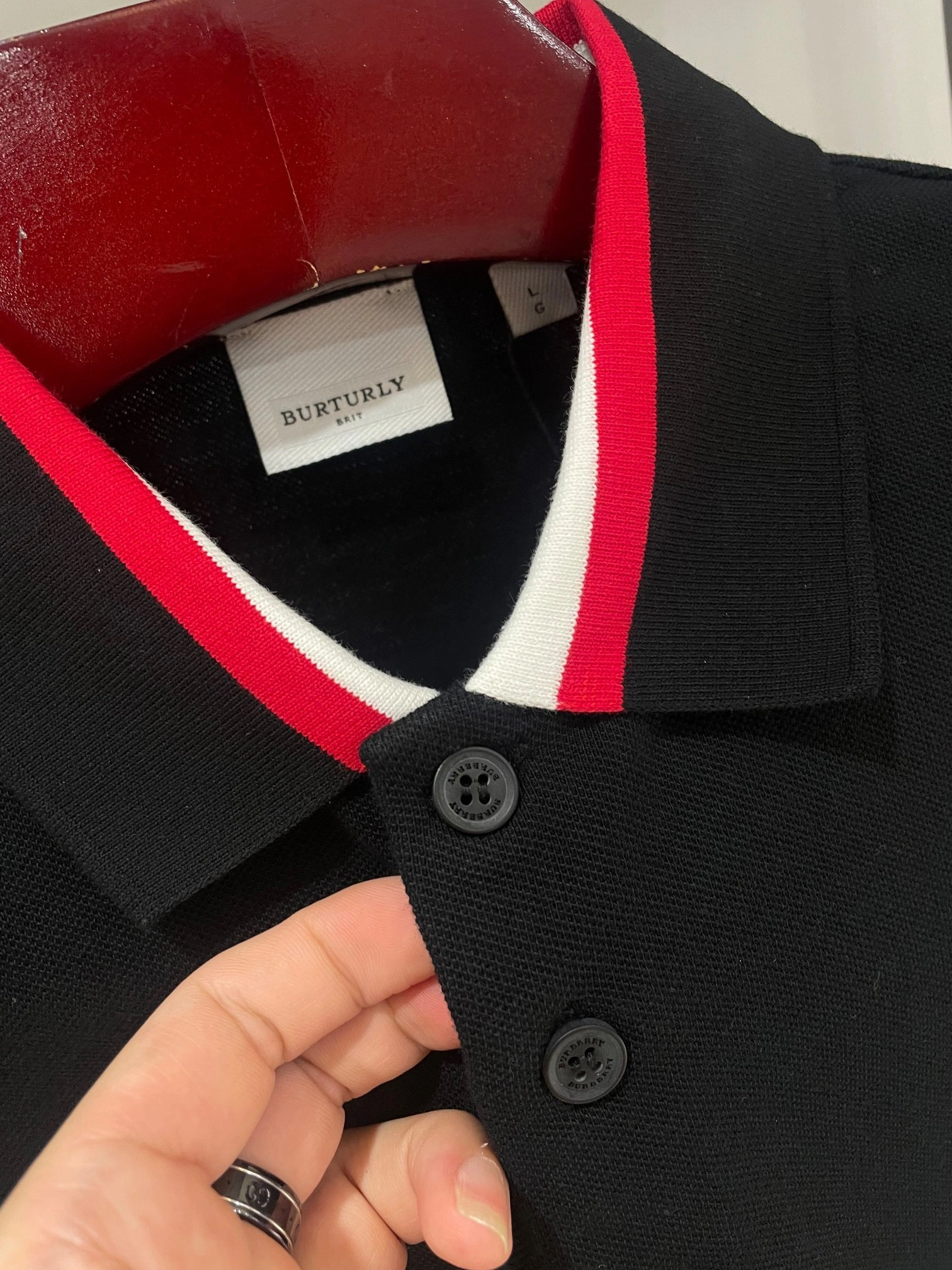 wg.luxury- 2ur25rry embroidery cotton POLO 2Colour item:E-F409C0928-2